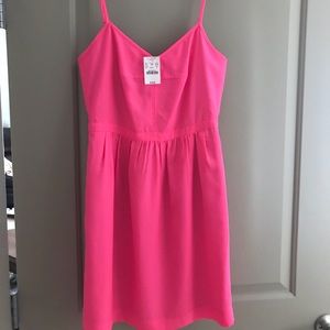 J. Crew factory hot pink dress